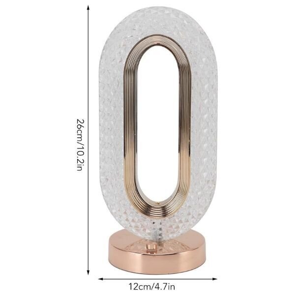 LED нощна лампа с диамантен ефект ,,Diamond Lux" - 3 режима на светлина, вградена батерия