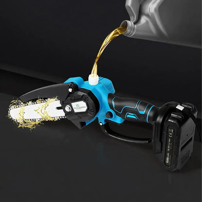 Акумулаторен Мини Верижен Трион 21V | 550W + 2 Батерии
