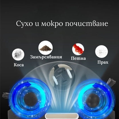 Мини прахосмукачка робот ,,Mini Helper" - за сухо и мокро почистване