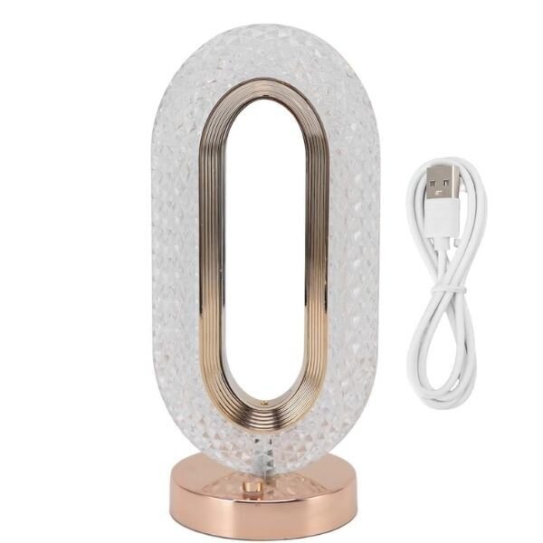 LED нощна лампа с диамантен ефект ,,Diamond Lux" - 3 режима на светлина, вградена батерия
