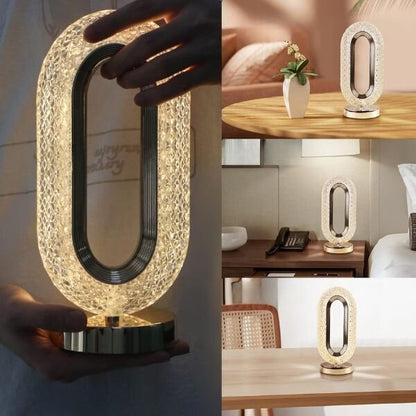 LED нощна лампа с диамантен ефект ,,Diamond Lux" - 3 режима на светлина, вградена батерия