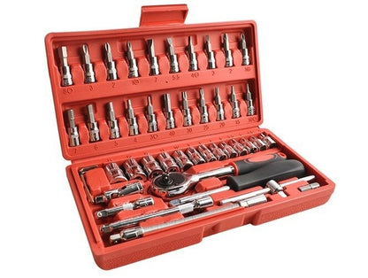 Комплект инструменти от 46 части „ToolForce 46“ - за работа в сервиз, гараж или у дома