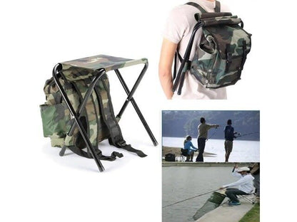 Раница 2в1 със стол „Pack&Rest" - за риболов, къмпинг, планински преходи