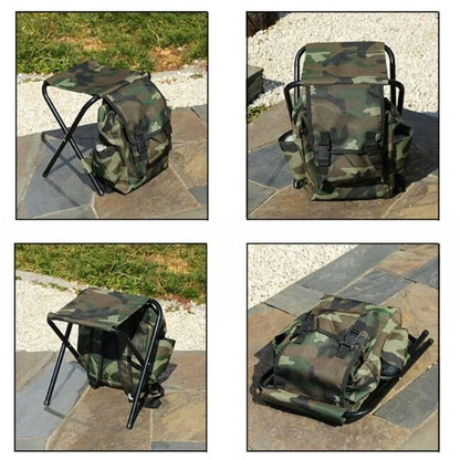 Раница 2в1 със стол „Pack&Rest" - за риболов, къмпинг, планински преходи