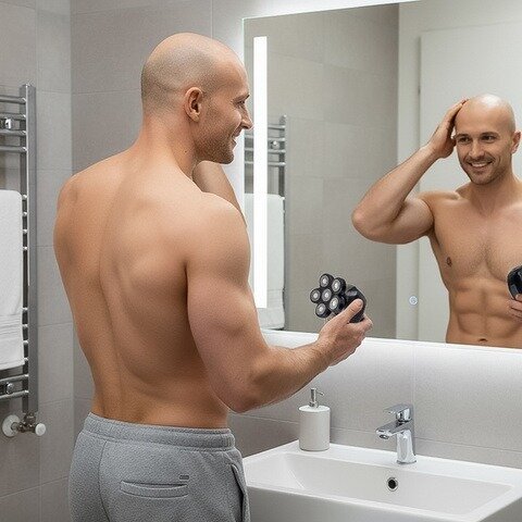 Мъжка електрическа самобръсначка 6в1 „MultiShave“ – комплект за пълна грижа
