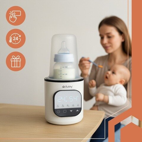 5в1 Нагревател за бебешки шишета „BabyCare+“ - стерилизира, размразява, затопля