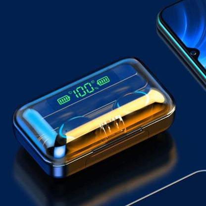 Безжични слушалки „PowerSound 10“ + Power Bank 2000 mAh - заряден кейс за слушалките и телефона ти