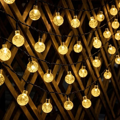 Соларен гирлянд със 100 LED топки „Блясък“ - за двор, балкон, огради
