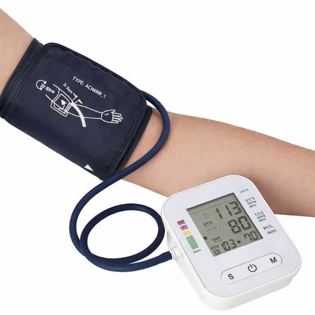 Дигитален апарат за кръвно налягане „HealthGuard“ - автоматично измерване, голям дисплей