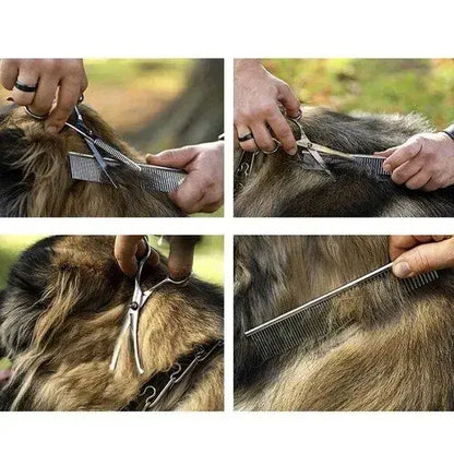 Ножици за подстригване на кучета "Perfect Groom" - Голям комплект в калъф