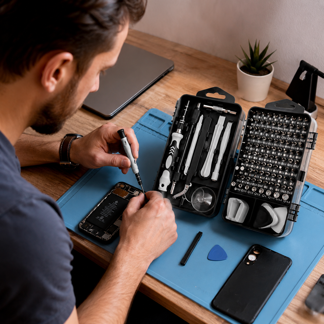 Комплект прецизни отвертки с 115 елемента „FixMaster“ – за ремонт на техника