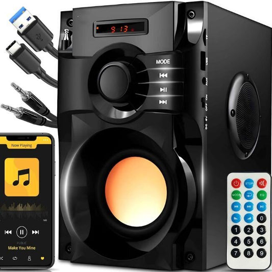 Преносима Bluetooth тонколона „SoundBox 2.1“ със субуфер и FM радио