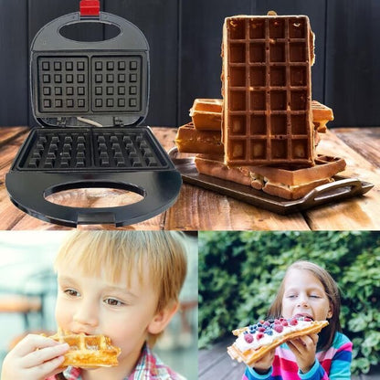 Гофретник с незалепващо покритие „CrispyWaffle“ 750W