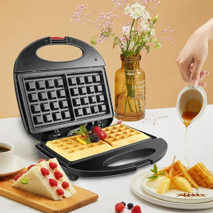 Гофретник с незалепващо покритие „CrispyWaffle“ 750W