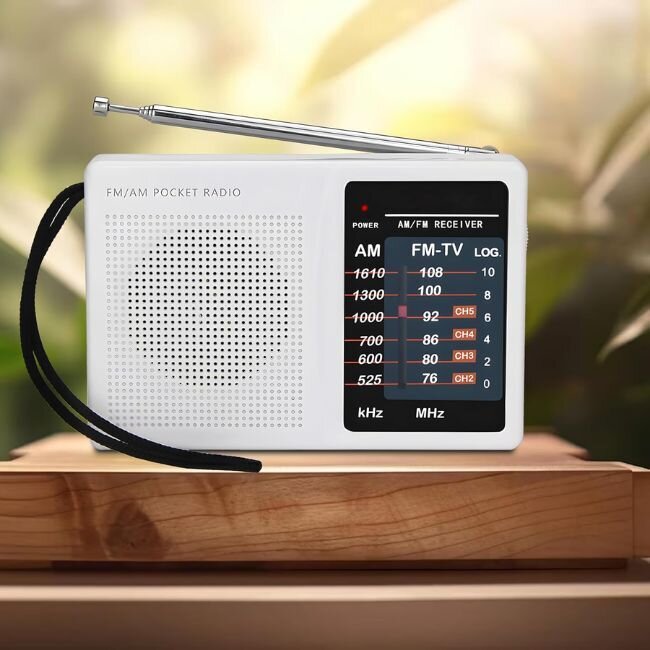 Компактно преносимо радио "PocketTune" с FM/AM честоти - за къмпинг и разходки