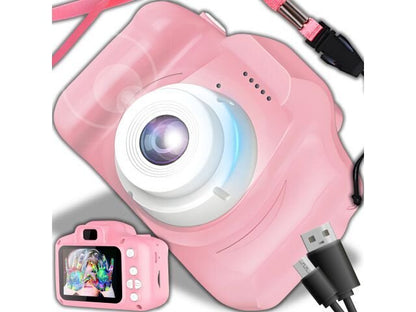 Детски фотоапарат "KidSnap FunCam Pink" – HD камера със снимки, видео и игри