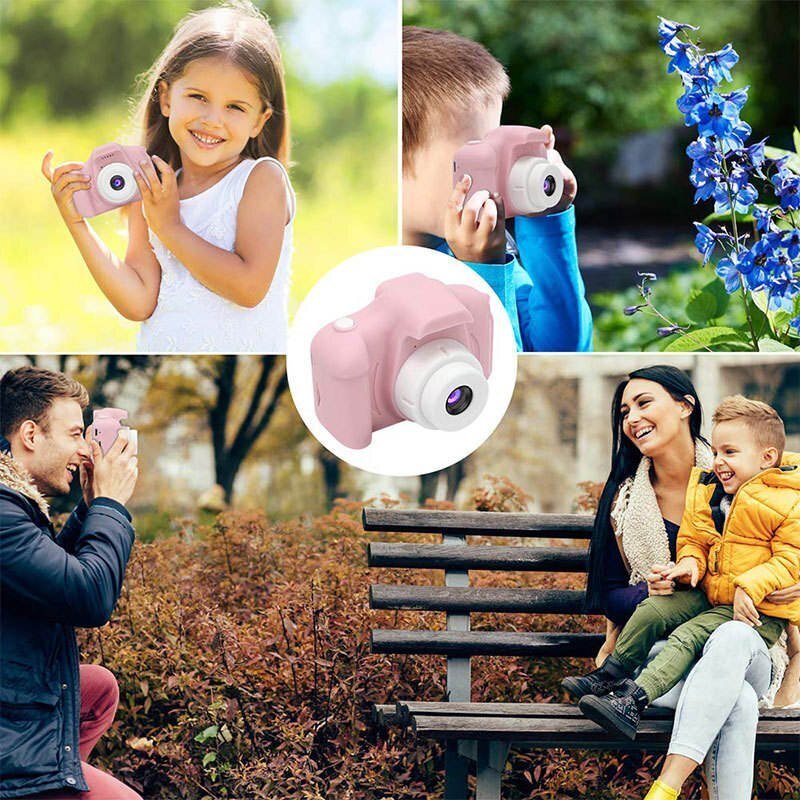 Детски фотоапарат "KidSnap FunCam Pink" – HD камера със снимки, видео и игри