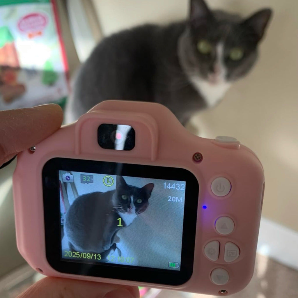 Детски фотоапарат "KidSnap FunCam Pink" – HD камера със снимки, видео и игри