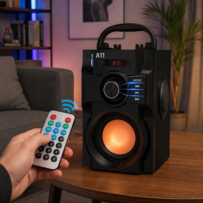 Преносима Bluetooth тонколона „SoundBox 2.1“ със субуфер и FM радио
