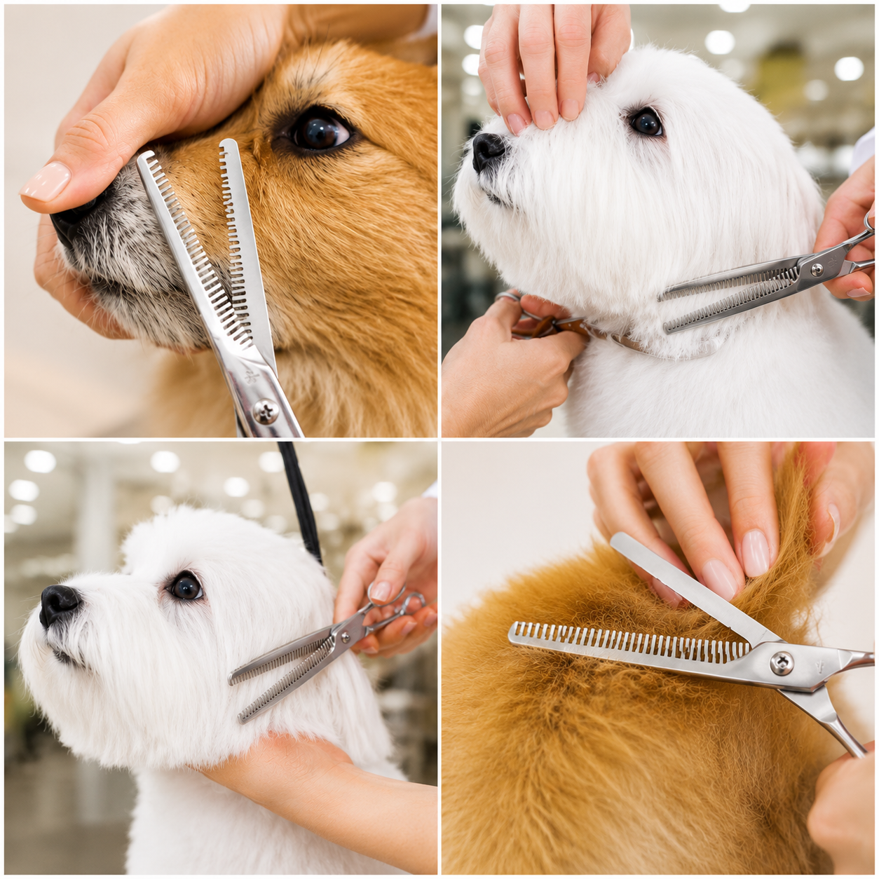 Ножици за подстригване на кучета "Perfect Groom" - Голям комплект в калъф