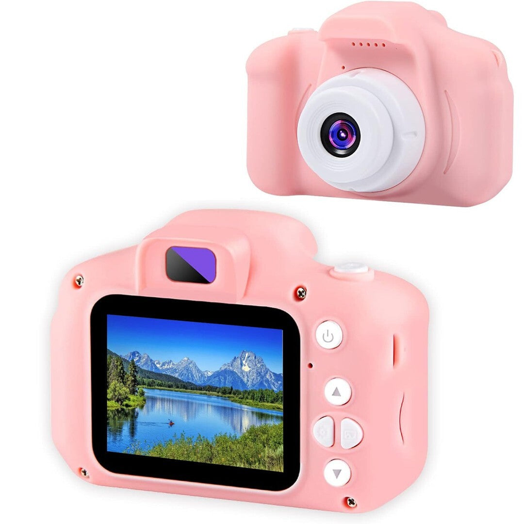 Детски фотоапарат "KidSnap FunCam Pink" – HD камера със снимки, видео и игри