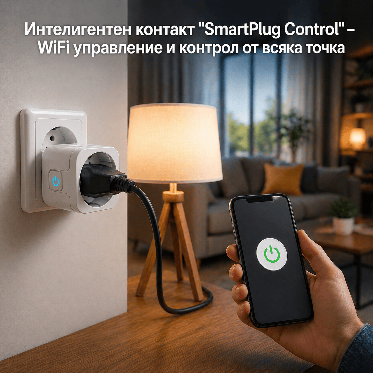 Интелигентен контакт "SmartPlug Control" – WiFi управление и контрол от всяка точка